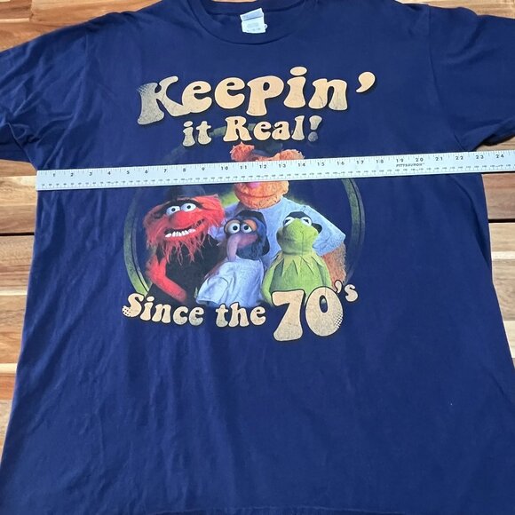 Disney Muppets Keepin It Real Graphic T Shirt Mens XL Animal Kermit Fozzie - Picture 5 of 7